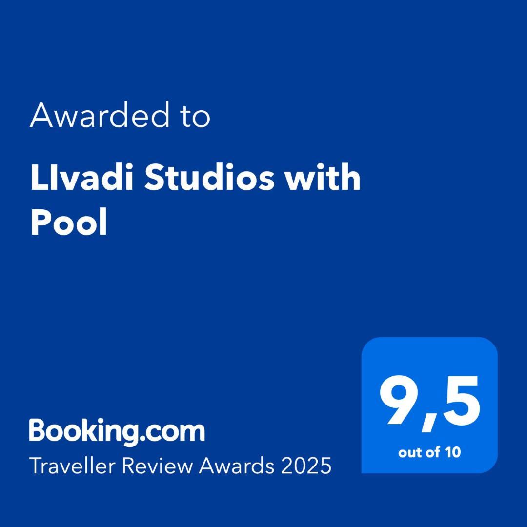 Livadi Studios With Pool Láka Kültér fotó